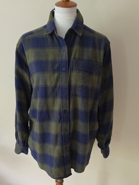 Aerie Oversized Plaid Flannel Shirt – Size XXS (Fits like M,L) Brand New